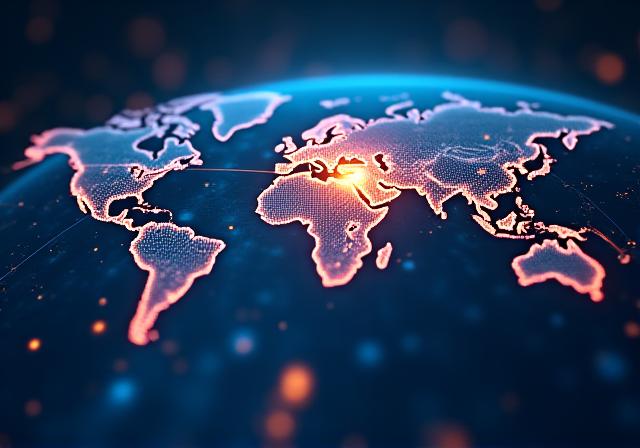 Global logistics network visualization